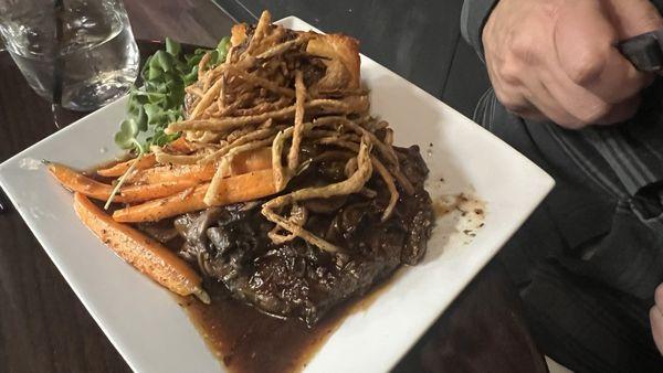 Mouthwatering ribeye steak