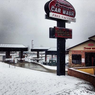 Washing cars no matter what!