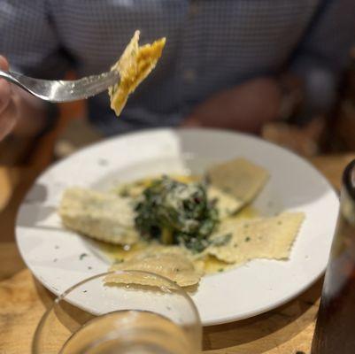 Pumpkin ravioli
