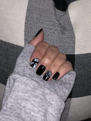Halloween designed nails