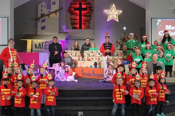 Cast picture of our annual Christmas musical.
