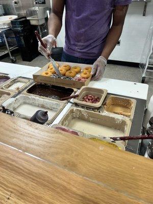 The making of the perfect donuts!