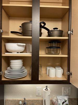 Full kitchenette.
