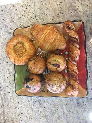 Freshly baked pastry