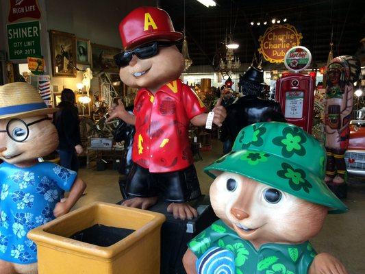 These guys greet you as you enter the open air building