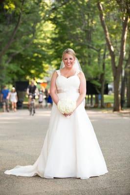 Dress, belt, veil and earrings all from Veiled in Elegance!