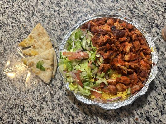Chicken over rice