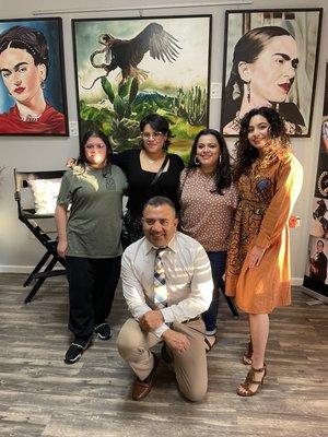 Artists-Andrea, Esmeralda, Dulce, Jazmine and Isaac