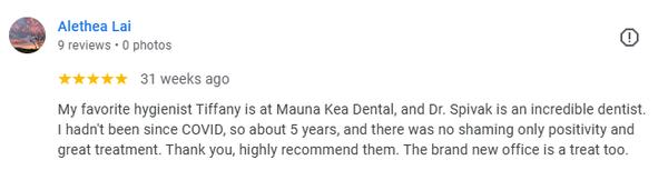 Dr Alex Spivak - Mauna Kea Dental