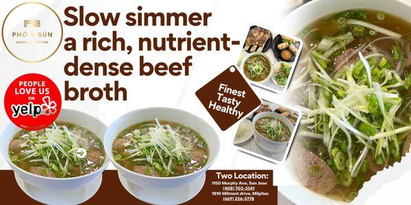 Flavorful Pho with full topping