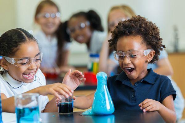 Young scientists at work