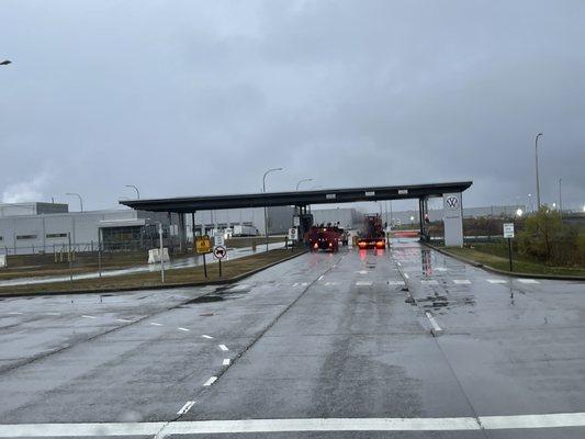 Entrance to the facility