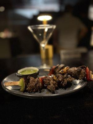 Brazilian beef skewers