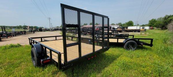 12' Gated Flatbed Trailers