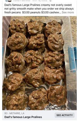 Dad‘s Famous Pralines