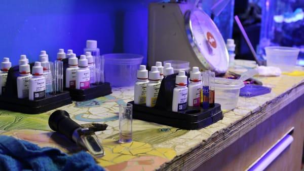 Riley's Reef offer's free water testing for all customers including checks for Salinity, pH, Nitrate, Nitrite, Ammonia, Phosphate and more.