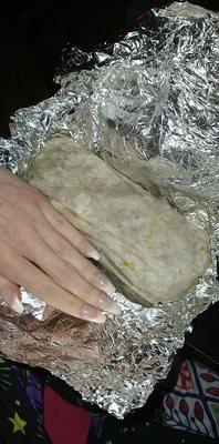 My so called giant steak burrito smh flavorless never again