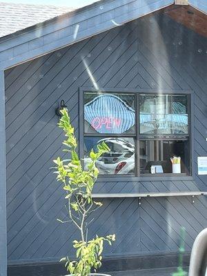 Walk -thru  order window