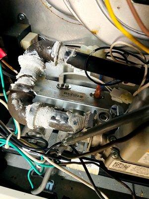 The technician applied the thread sealant after he installed the gas pipe. Every connection leaked and filled my basement with gas.