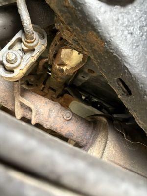 Detached shocks and destroyed crossmembers.