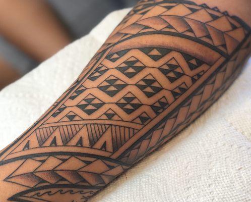 This is an example of a half sleeve tattoo