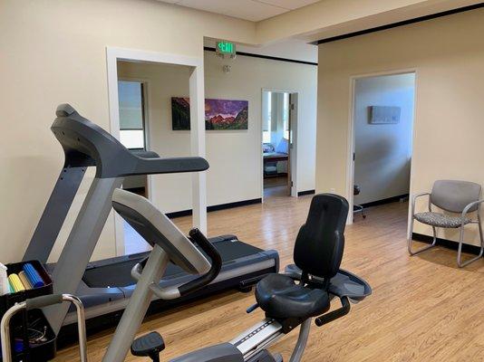 Our gym is open and comfortable.