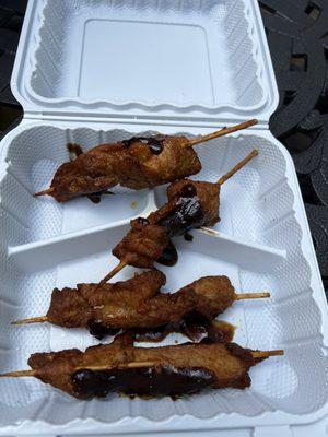 Teriyaki chicken sticks