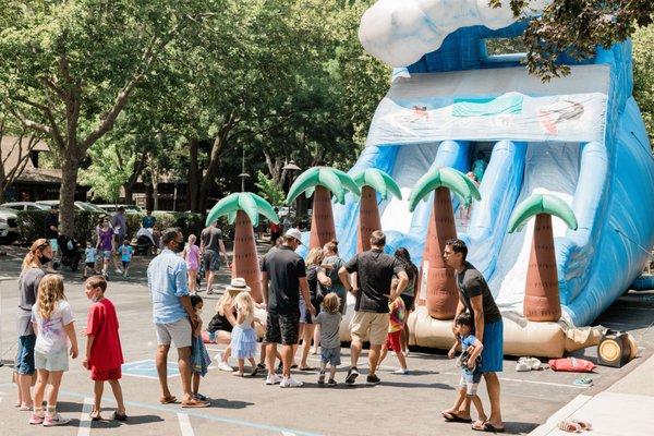 Making waves at the Kids Summer Fun event.