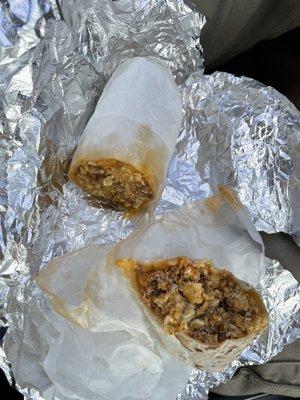 Breakfast Burrito (chorizo and egg)