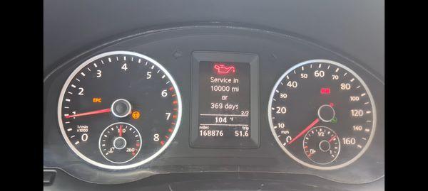 How they left my vechicle. Before it was only the oil light.