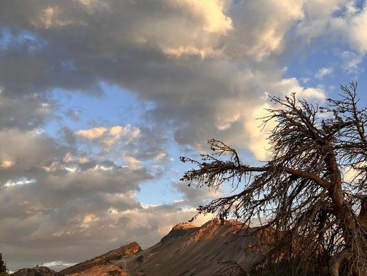 Gondolas under twilight