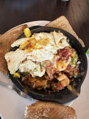 Supposed to over easy eggs