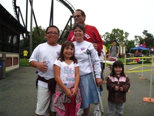 An amazing women who completed the event with one leg and two crutches! God Bless Her!