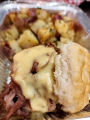 Pulled Pork on a biscuit