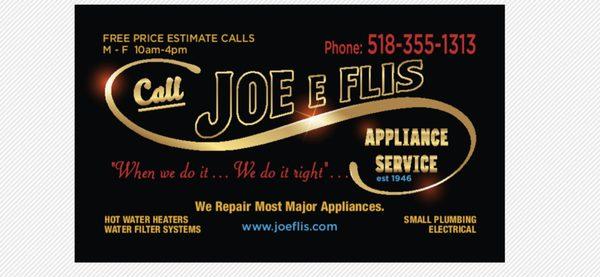 Joe E Flis Appliance Service & Sales