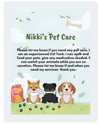 Nikki's Pet Care