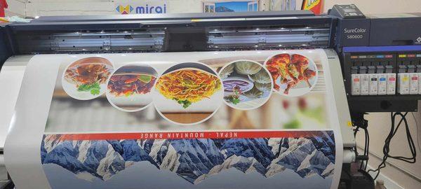 Large Format Custom Adhesive Vinyl Print at Mirai Design and Print, Sunnyvale, California