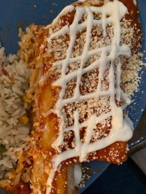 Chicken enchiladas
