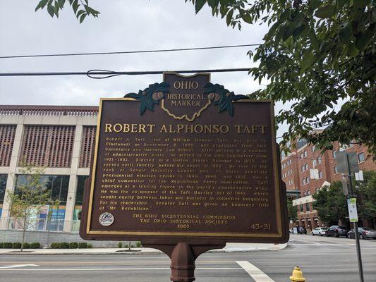William Howard Taft Historical Marker, Cincinnati