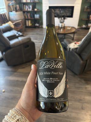 We went home with a white Pinot noir! So good!