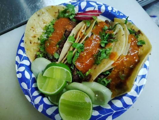 Los tacos más cercanos a los de mi México les doy un 100