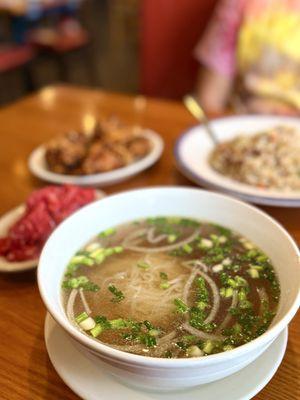 Beef pho w/ rare steak on the side - they gave me a lot of meat!