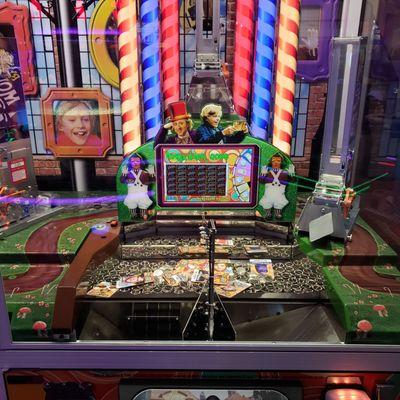 Willy Wonka coin pusher.