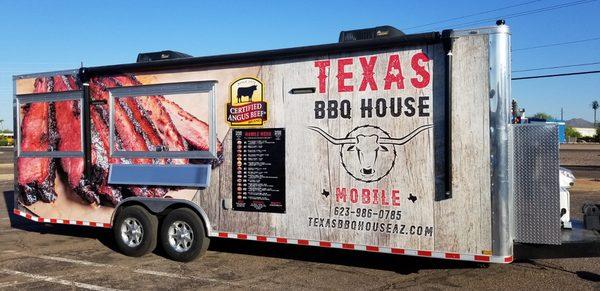 Texas BBQ House Mobile food trailer