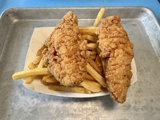 "Kids' Chicken Tenders with Fries"