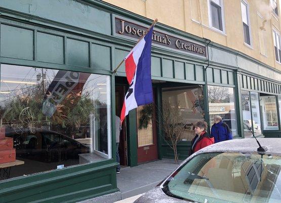 Storefront on Mechanic Street, adjacent to the Post Office.