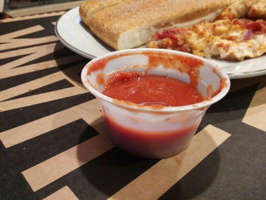 Not much I here. Cold and runny. Must have changed recipe