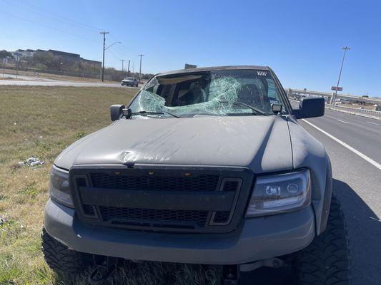 Minutes after my truck was hit