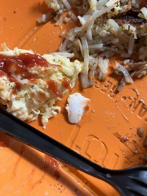 Egg shells in my egg