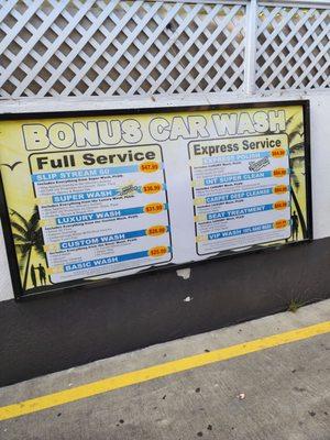Bonus Car Wash